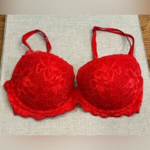 Victoria’s Secret Red Lace push Up Bra